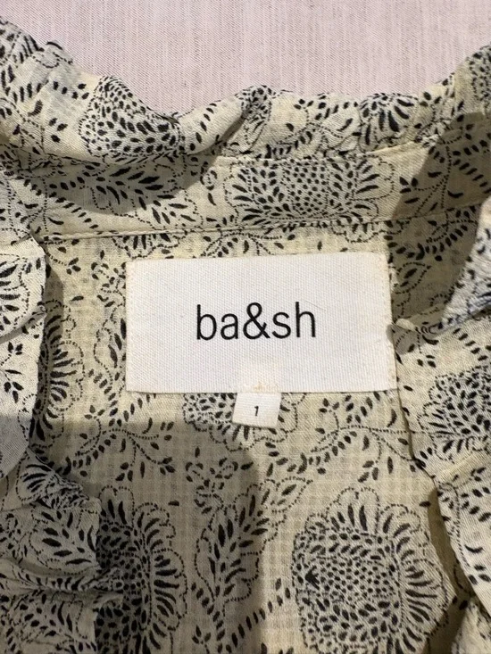 BORA ba&sh cream Paisley Ruffle Button-Up Blouse - Picture 5 of 10